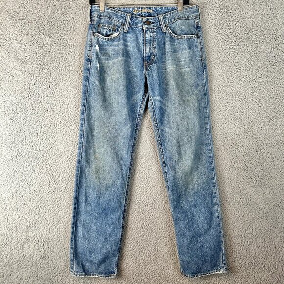 Bullhead Y2K Slim Straight Mens Size 29x30 Straight Blue Denim Jeans - Picture 1 of 9
